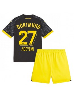 Billige Borussia Dortmund Karim Adeyemi #27 Bortedraktsett Barn 2023-24 Kortermet (+ Korte bukser)